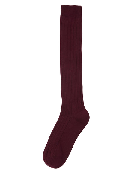 Cotton Wide Rib (Comfortoe) Knee Hi's Socks