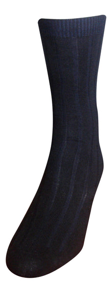 Cotton Wide Rib (Comfortoe) Knee Hi's Socks