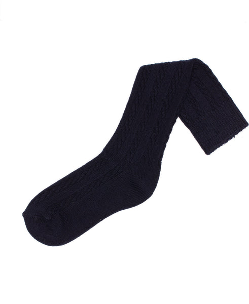 Cotton & Spandex Cable Socks