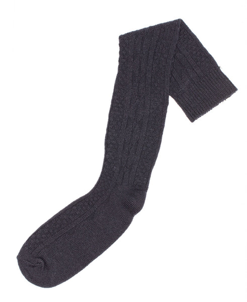 Acrylic & Spandex Cable Knit  Socks