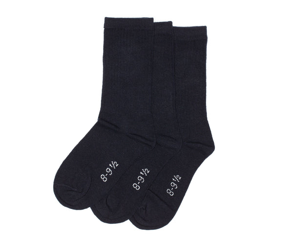 3-Pack Cotton Crew (Comfortoe) Socks