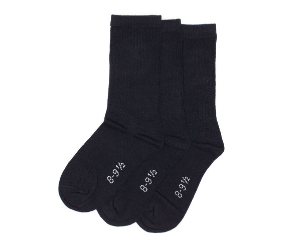 3-Pack Cotton Crew (Comfortoe) Socks