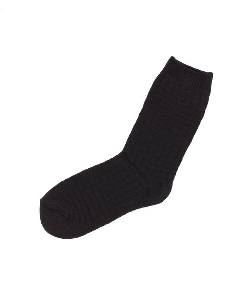 Basketweave Texture Crew Socks