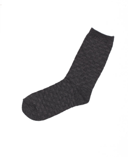 Basketweave Texture Crew Socks