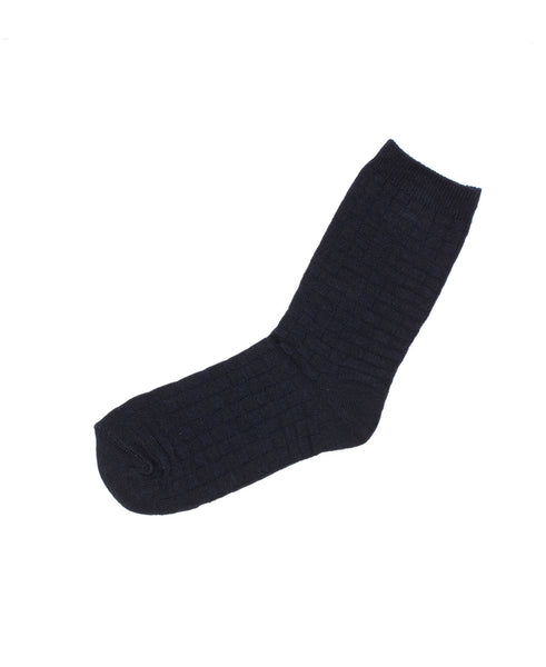 Basketweave Texture Crew Socks