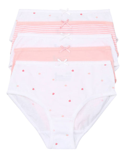 5-Pack Tagless 100% Combed Cotton Panties