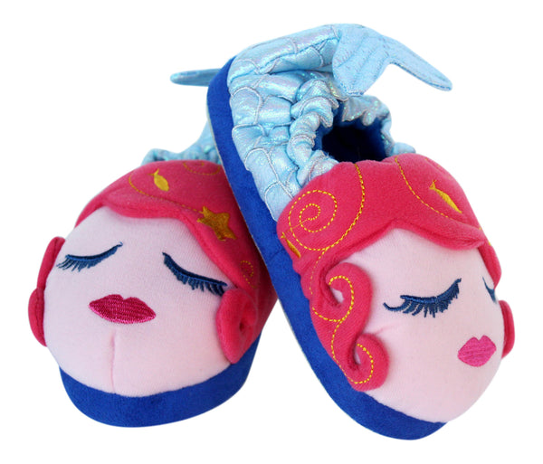 Little Girls Mermaid Plush Slipper
